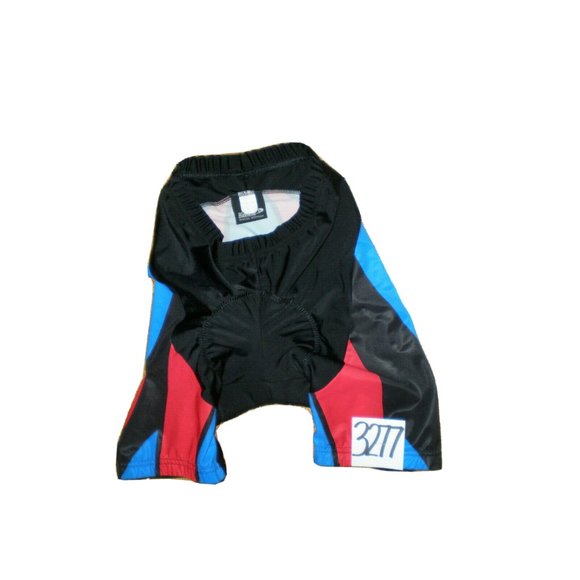 Biemme Padded Cycling Shorts Black Blue Red Womens Small / Size 2 - Picture 1 of 2